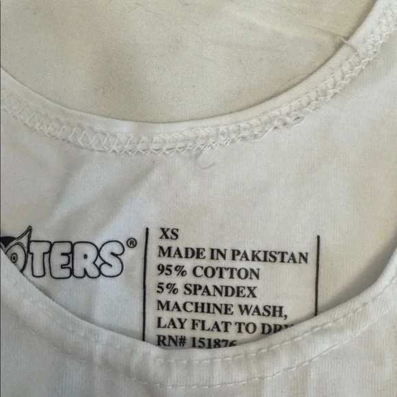 Hooters Logo Tank in White and Orange - Picture 2 of 3